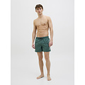Jack & Jones Jack & Jones Men's Swim Short JPSTMAUI JJSWIM Splicelogo Solid Green