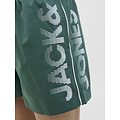 Jack & Jones Jack & Jones Men's Swim Short JPSTMAUI JJSWIM Splicelogo Solid Green