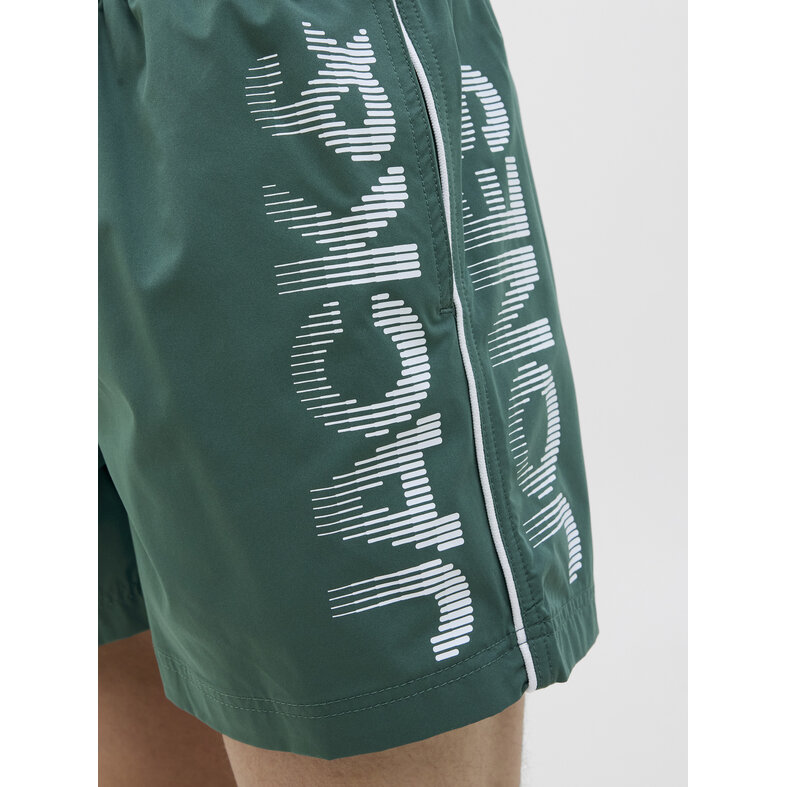 Jack & Jones Jack & Jones Men's Swim Short JPSTMAUI JJSWIM Splicelogo Solid Green