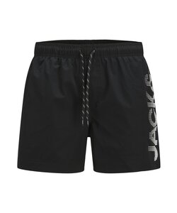 Jack & Jones Men's Swim Short JPSTMAUI JJSWIM Splicelogo Solid Black