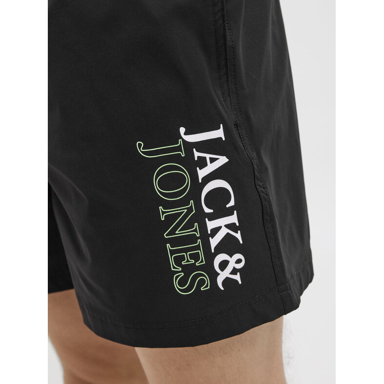 Jack & Jones Jack & Jones Men's Swim Short JPSTMAUI Double Logo Plain Black