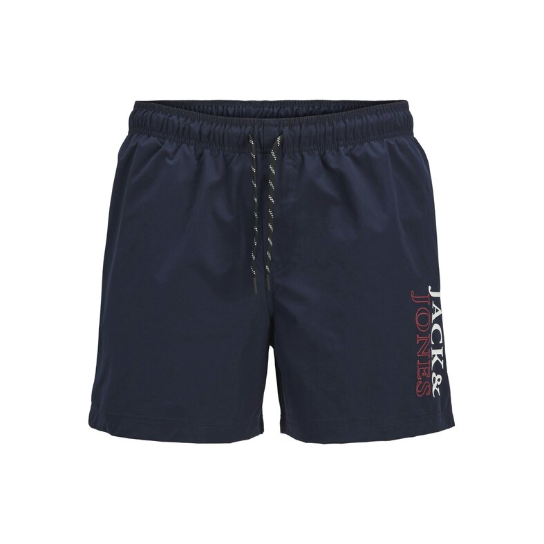 Jack & Jones Jack & Jones Heren Zwemshort JPSTMAUI Double Logo Effen Donkerblauw