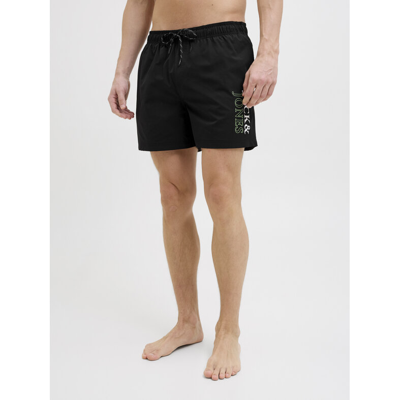 Jack & Jones Jack & Jones Heren Zwemshort JPSTMAUI Double Logo Effen Zwart