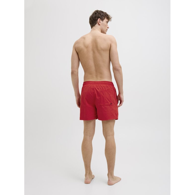 Jack & Jones Jack & Jones Heren Zwemshort JPSTMAUI Double Logo Effen Rood