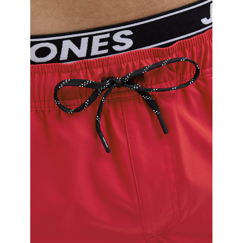 Jack & Jones Jack & Jones Men's Swim Short JPSTMAUI JJSWIM Double Waistband Red