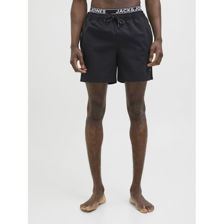 Jack & Jones Jack & Jones Heren Zwemshort JPSTMAUI JJSWIM Double Waistband Zwart