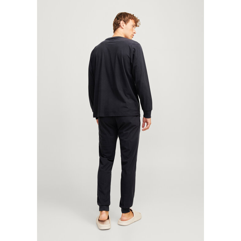 Jack & Jones Jack & Jones Heren Lounge Pyjama Set Lang Polyester Zwart