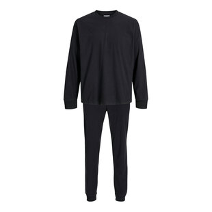 Jack & Jones Heren Lounge Pyjama Set Lang Polyester Zwart