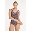Ten Cate Ten Cate Ladies Correcting Swimsuit Soft Cup Purple Animal Print