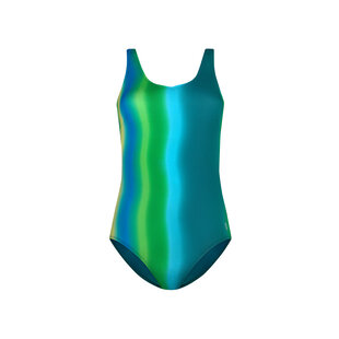 Ten Cate Dames Badpak Soft Cup V-Hals Groenblauw Verloop