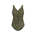Ten Cate Ten Cate Ladies Correcting Swimsuit Soft Cup Green Leaf Print