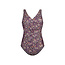 Ten Cate Ten Cate Ladies Correcting Swimsuit Soft Cup Purple Animal Print