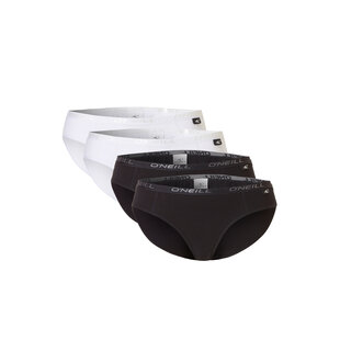 O'Neill Ladies Bikini Briefs 4-Pack White/Black