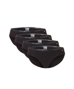 O'Neill Dames Bikini Slip 4-Pack Zwart