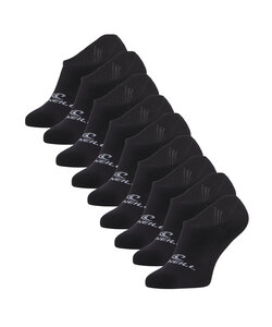 O'Neill Heren / Dames Footies Sokken No Show 9-Pack Zwart