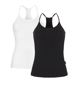 O'Neill Dames Racerback Top 2-Pack Wit/Zwart