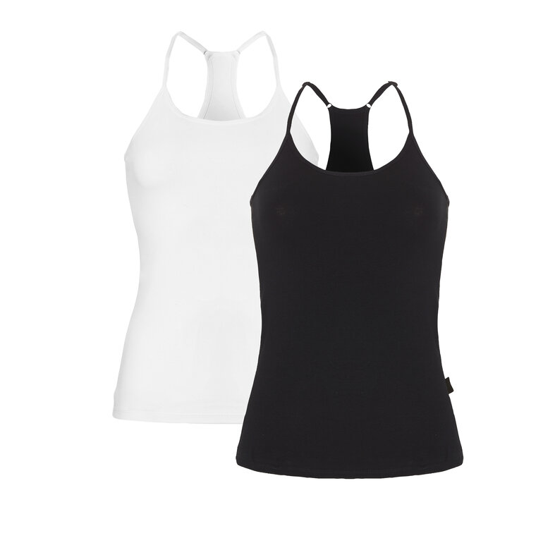 O'Neill O'Neill Dames Racerback Top 2-Pack Wit/Zwart