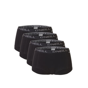 O'Neill Dames Boxershorts 4-Pack Zwart