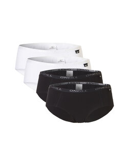 O'Neill Ladies Hipsters 4-Pack White/Black