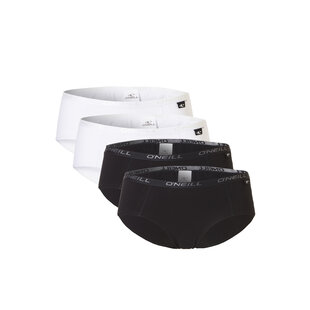 O'Neill Ladies Hipsters 4-Pack White/Black