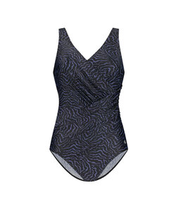 Ten Cate Ladies Correcting Swimsuit Soft Cup Black Animal Fur