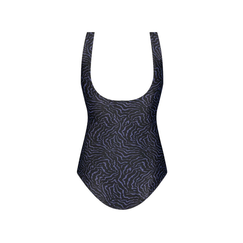 Ten Cate Ten Cate Ladies Correcting Swimsuit Soft Cup Black Animal Fur