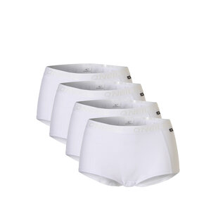 O'Neill Dames Boxershorts 4-Pack Wit