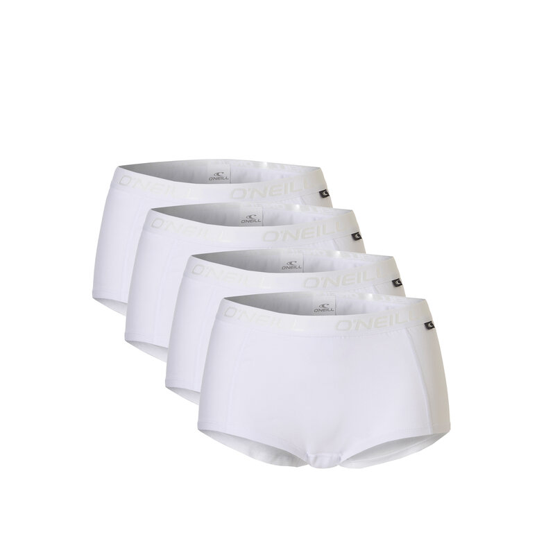 O'Neill O'Neill Ladies Boxer Shorts 4-Pack White