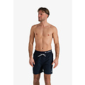 Happy Shorts Happy Shorts Heren Zwemshort Dubbele Waistband Effen Donkerblauw