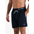Happy Shorts Happy Shorts Heren Zwemshort Dubbele Waistband Effen Donkerblauw