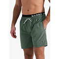 Happy Shorts Happy Shorts Men's Swim Short Double Waistband Solid Khaki