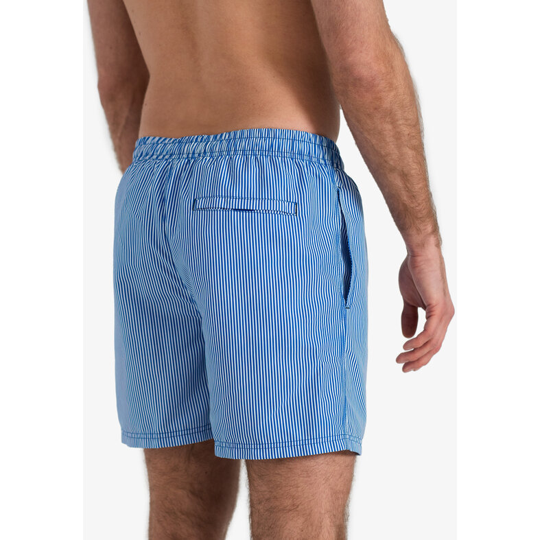 Happy Shorts Happy Shorts Heren Zwemshort Blauw/Wit Gestreept