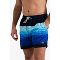 Happy Shorts Happy Shorts Heren Zwemshort Waterverf Strepen Print Blauw
