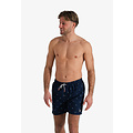 Happy Shorts Happy Shorts Men's Swim Short Palms Dark Blue Print