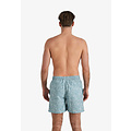 Happy Shorts Happy Shorts Men's Swim Short Palm Leaves Blue Gray Print