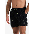 Happy Shorts Happy Shorts Heren Zwemshort Palmbomen Zwart Print