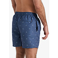 Happy Shorts Happy Shorts Heren Zwemshort Palmbomen Donkerblauw Print