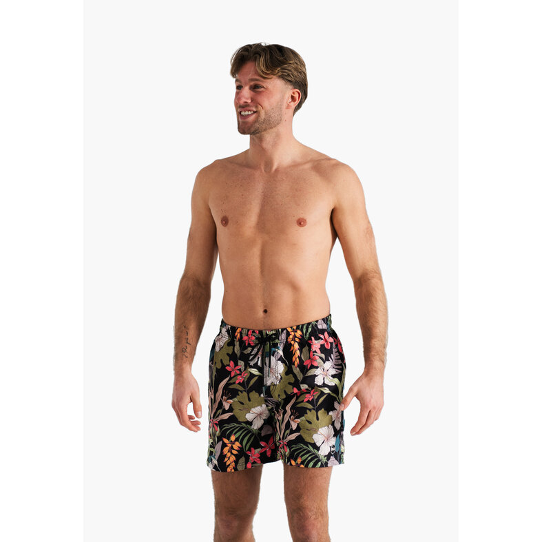 Happy Shorts Happy Shorts Heren Zwemshort Gebloemde Jungle Print