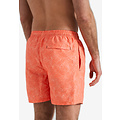 Happy Shorts Happy Shorts Heren Zwemshort Palmbladeren Oranje Print