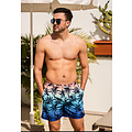 Happy Shorts Happy Shorts Men's Swim Short Palm Trees Colorflow Print