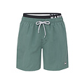 Happy Shorts Happy Shorts Men's Swim Short Double Waistband Solid Khaki