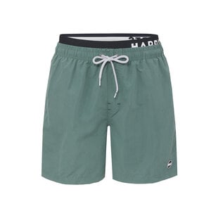 Happy Shorts Men's Swim Short Double Waistband Solid Khaki
