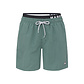 Happy Shorts Happy Shorts Men's Swim Short Double Waistband Solid Khaki