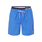 Happy Shorts Happy Shorts Men's Swim Short Double Waistband Solid Blue