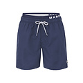 Happy Shorts Happy Shorts Heren Zwemshort Dubbele Waistband Effen Donkerblauw