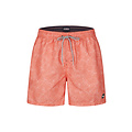 Happy Shorts Happy Shorts Heren Zwemshort Palmbladeren Oranje Print