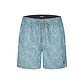 Happy Shorts Happy Shorts Men's Swim Short Palm Leaves Blue Gray Print