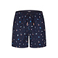 Happy Shorts Happy Shorts Men's Swim Short Beach Dark Blue Print