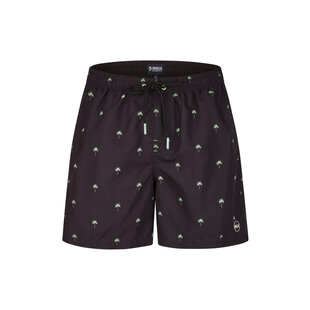 Happy Shorts Men's Swim Short Palms Black Print