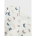 Name It Name It Meisjes Lange Pyjama Set NKFNIGHTSET Vlinder Print Crème